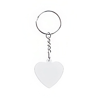 Brelok w kształcie serca do sublimacji i graweru