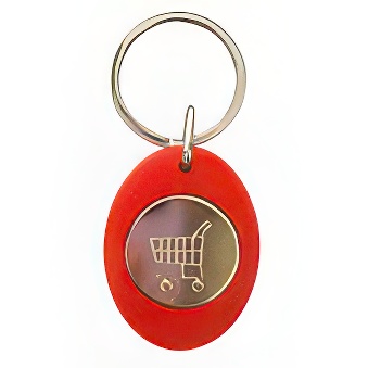 Brelok do ręcznego składania z żetonem