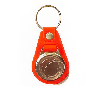 Elementy do robienia breloków metalowych na podkładce z ekoskóry