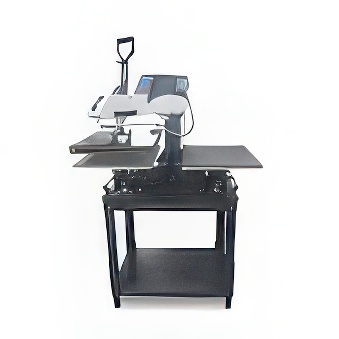 Swing Duo Press - prasa transferowa równoległa z dwoma płytami roboczymi - stolik w zestawie