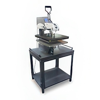 Swing Press - prasa termotransferowa z opcją wymiany płyt, otwierana na bok - swing - stolik w zestawie [40 x 50 cm]