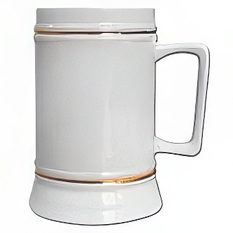 Ceramiczny kufel do sublimacji do sublimacji ze złotą obwódką