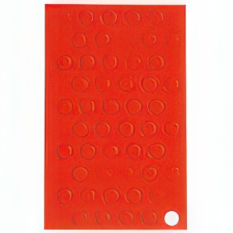 Geometryczne symbole magnetyczne - czerwone kółka