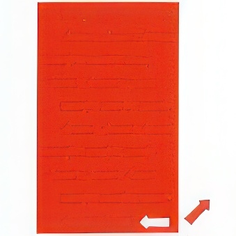 Geometryczne symbole magnetyczne - czerwone strzałki