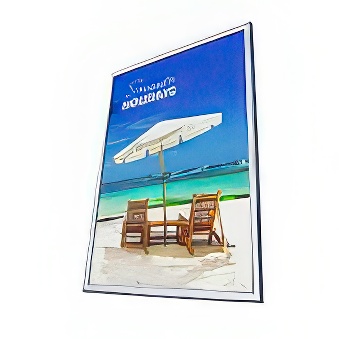 Ramka zatrzaskowa, plakatowa z ostrym narożnikiem