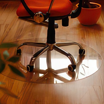 Mata ochronna, gładka na podłogę pod krzesło, fotel