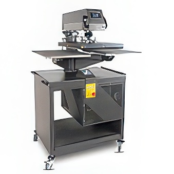 E-Power Duo Press 2.0 - prasa transferowa elektryczna, pneumatyczna z opcja wymiany płyt, otwierana do góry - stolik w zestawie [38 x 45 cm]