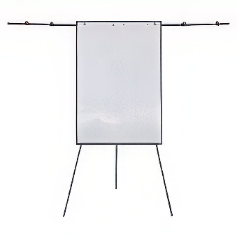Flipchart magnetyczny suchościeralny stojący z ramionami