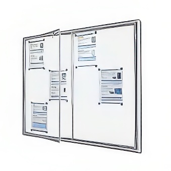 Gablota ogłoszeniowa dwudrzwiowa wewnętrzna Typ 4