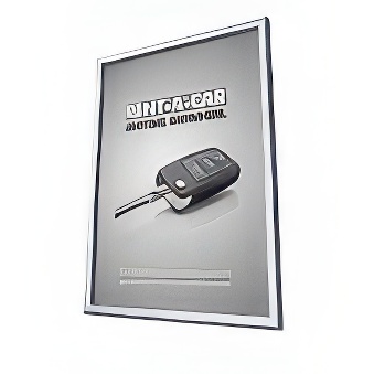 Ramka zatrzaskowa z ostrym narożnikiem