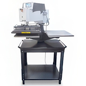 Air Power Automatic Press - prasa termotransferowa pneumatyczna, dwupłytowa z opcją wymiany płyt, otwierana do góry - stolik w zestawie [40 x 50 cm]