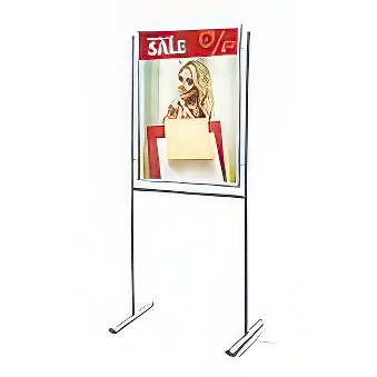 Jednostronny stojak informacyjny na plakaty i broszury (format 70 x 100 cm)