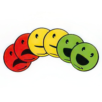 Magnesy okrągłe - buźki: neutralna, usmiechnięta, smutna