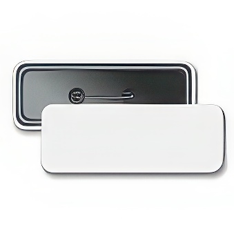 Elementy do składania przypinek z agrafką - prostokąt