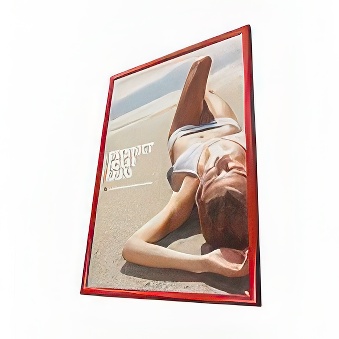 Ramka zatrzaskowa z ostrym narożnikiem