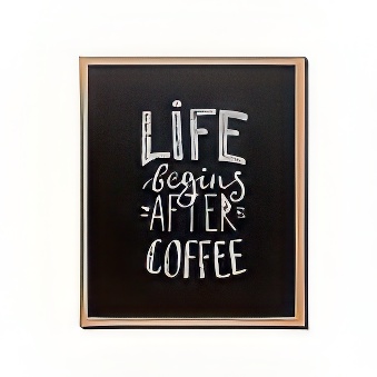 Tablica kredowa w drewnianej ramie