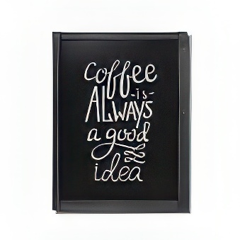 Tablica kredowa w drewnianej ramie