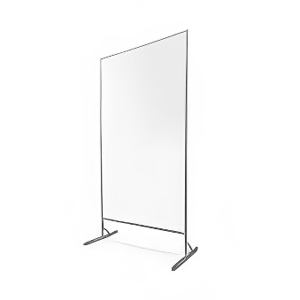 Parawan jednoczęściowy (jednomodułowy) suchościeralno-magnetyczny stojący z możliwością łączenia