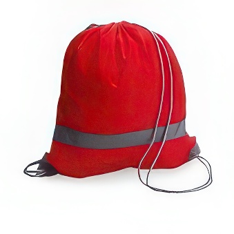 Worek odblaskowy z szarym sznurkiem - do sublimacji