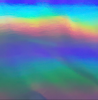 Folia samoprzylepna, pryzmatyczna RAINBOW srebrna