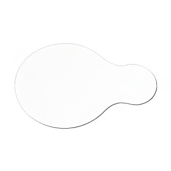 Podkładka do sublimacji i graweru - okrągła z uchwytem - 5 sztuk