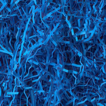 Papierowy wypełniacz do paczek niebieski