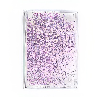 Ramka wodna - fioletowe płatki