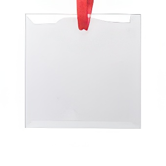 Zawieszka szklana do sublimacji i graweru - kwadrat