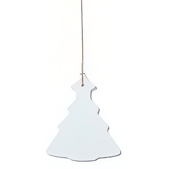 Zawieszka plastikowa do sublimacji i graweru - choinka