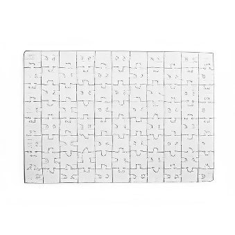 Puzzle materiałowe do sublimacji - 80 elementów