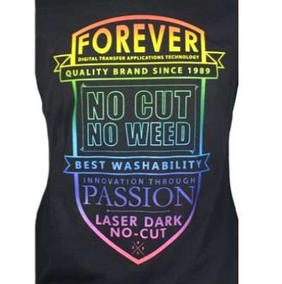 Laser Dark No Cut - folia transferowa do drukarek OKI z białym tonerem oraz CMYK na ciemne i kolorowe tkaniny