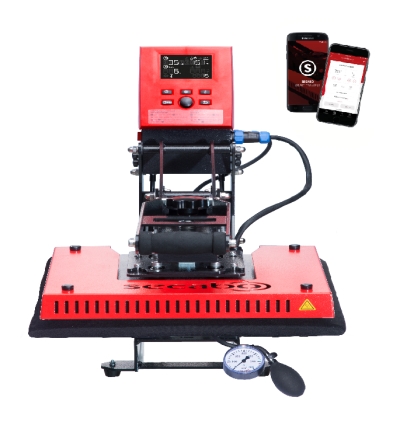 TC5 SMART MEMBRANE z Bluetooth - prasa termotransferowa z opcją wymiany płyt, otwierana do góry - kanapkowa