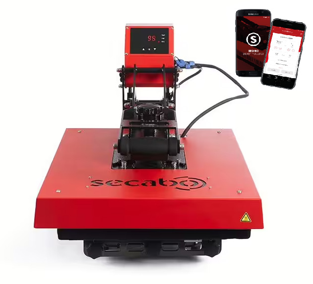 TC7 LITE  - energooszczędna prasa termotransferowa z opcją wymiany płyt, otwierana do góry - kanapkowa