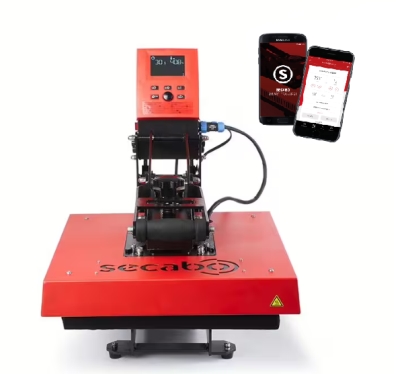 TC5 SMART z Bluetooth  - energooszczędna prasa termotransferowa z opcją wymiany płyt, otwierana do góry - kanapkowa