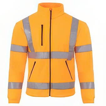 Bluza polarowa męska odblaskowa - Premium