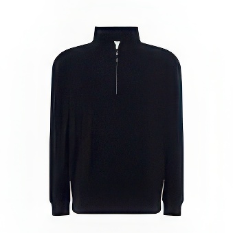 Bluza męska z krótkim zamkiem do nadruku