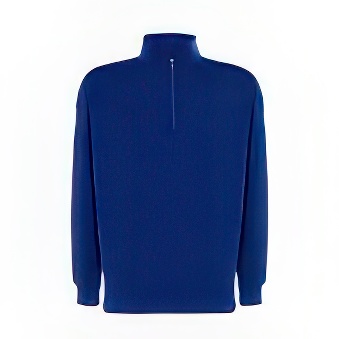 Bluza męska z krótkim zamkiem do nadruku